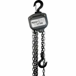OZ Lifting Products OZ Lifting Industrial Manual Chain Hoist, 1/2 Ton Capacity 10' Lift