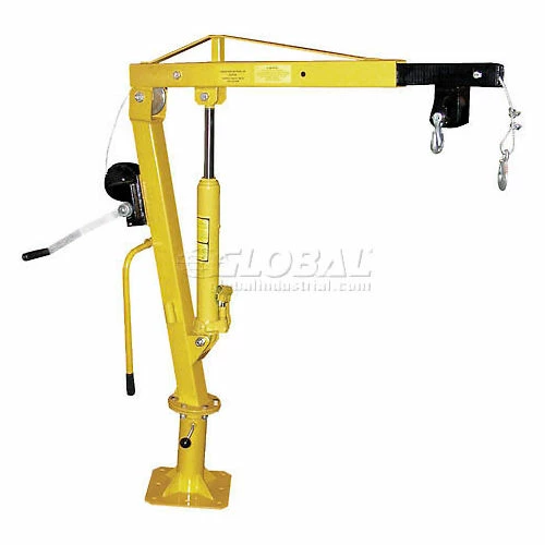 Vestil Steel Winch Operated Pickup, Trailer & Truck Jib Crane, 1000 Lb. Capacity - Image 2