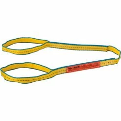 Global Industrial™Poly Web Sling, HD, Eye&Eye w/ Durable Edge, 4 Ft L-1600/1280/3200 Lbs Cap