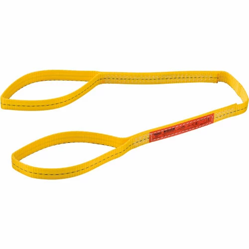 Global Industrial™ Poly Web Sling, Light Duty, Eye&Eye 4 Ft L x 1 In W-1200/950/2400 Lbs Cap