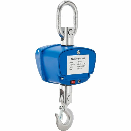 Global Industrial LCD Digital Crane Scale w/ Remote, 3,000 lb x 1 lb - Image 3