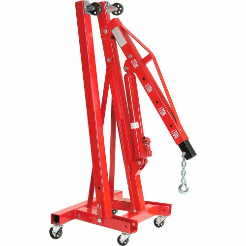Global Industrial™ Folding Floor Crane with Telescopic Boom 4000 Lb. Capacity - Image 2