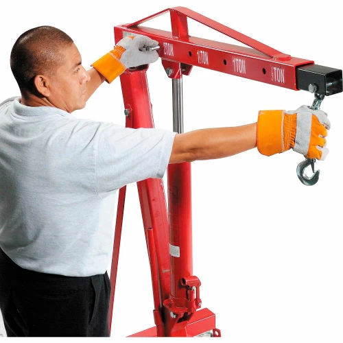 Global Industrial™ Folding Floor Crane with Telescopic Boom 4000 Lb. Capacity - Image 3