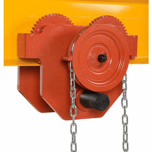 Vestil Geared Eye Adjustable Manual Trolley E-MT-8-C 8000 Lb. Capacity - Image 5