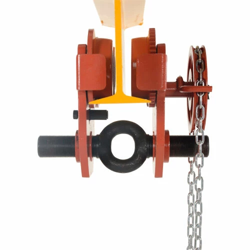 Vestil Geared Eye Adjustable Manual Trolley E-MT-8-C 8000 Lb. Capacity - Image 4