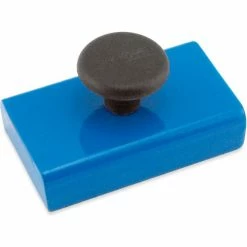 Master Magnetics Ceramic Rectangular Base Magnets HMKS-A with Knob 20 Lbs. Pull Blue Powder Coat