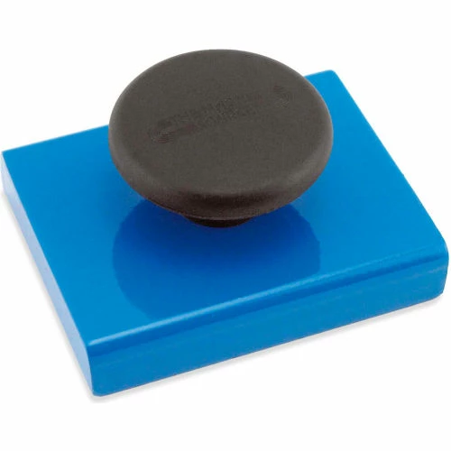 Master Magnetics Ceramic Rectangular Base Magnets HMKS-E with Knob 45 Lbs. Pull Blue Powder Coat