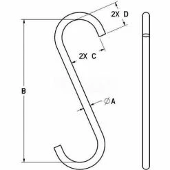 M&W 7/8" Style A S-hook