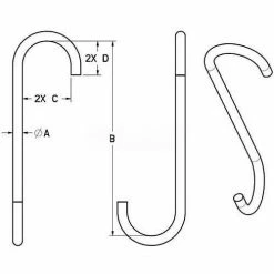 M&W 3/8" Style B S-hook