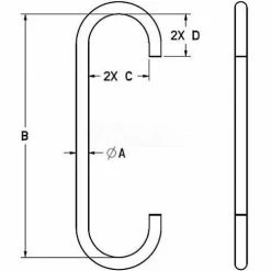 M&W 1/2" Style C S-hook