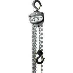OZ Lifting Products OZ Lifting Industrial Manual Chain Hoist, 1/4 Ton Capacity 10' Lift