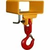Lif-Truc Fork Lift Beam, Single Fork Single Fixed Hook, 3000lb., 6-1/2" Dim A Size