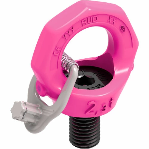 RUD Starpoint Hoist Ring, 0 Pivot, 19,480 lb. Load Capacity, M42 Bolt