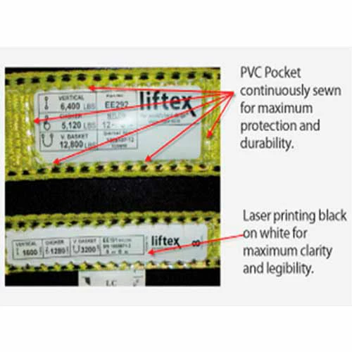 Liftex® Pro-Edge® 1"W 10'L 1 Ply Eye & Eye Poly Web Sling Flat Eyes - Image 3