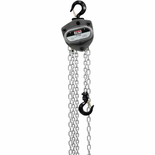 JET® L100 Series Manual Chain Hoist w/Overload Protection .5 Ton,20Ft Lift