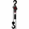 JET® JLH Series Lever Hoist W/ Overload Protection & Shipyard Hooks 1-1/2 Ton, 5 Ft. Lift