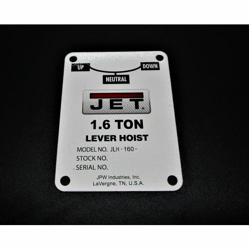 JET® Name Plate, JLH160-34