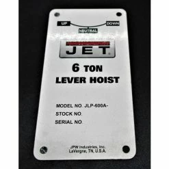 JET® Name Plate, JLP600A-65