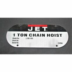 JET® Name Plate, L100-100-29