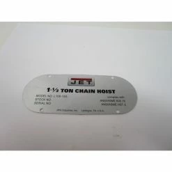 JET® Name Plate, L100-150-29