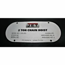JET® Name Plate, L100-200-29