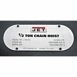 JET® Name Plate, L100-50-29