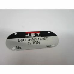 JET® Name Plate (1/2 Ton) , L90-940A