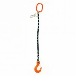Mazzella Lifting B151031 16' Single Leg Chain Sling W/ Sling Hook