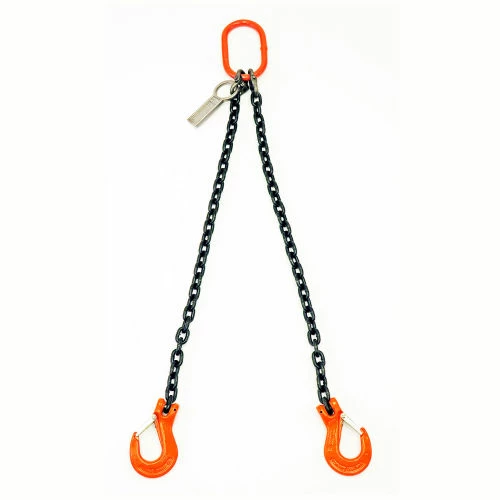 Mazzella Lifting B151052 5' Double Leg Chain Sling W/ Sling Hook