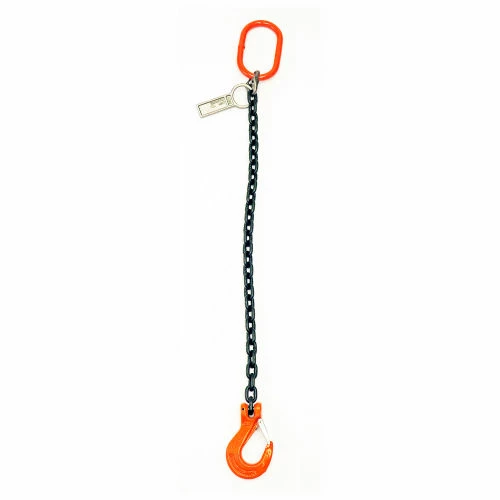Mazzella Lifting B151084 20' Single Leg Chain Sling W/ Sling Hook