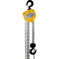 OZ Lifting Products OZ Lifting Manual Chain Hoist w/Std. Overload Protection 1-1/2 Ton Cap. 10' Lift