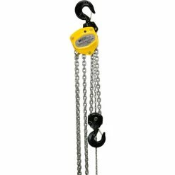 OZ Lifting Products OZ Lifting Manual Chain Hoist With Std. Overload Protection 5 Ton Cap. 10' Lift