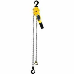 OZ Lifting Products OZ Lifting Lever Hoist With Std. Overload Protection 3/4 Ton Capacity 5' Lift