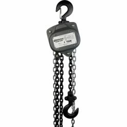 OZ Lifting Products OZ Lifting Industrial Manual Chain Hoist, 1 Ton Capacity 10' Lift